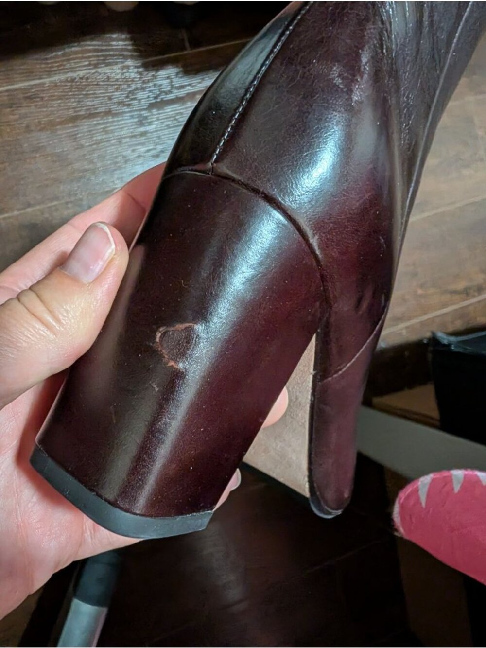 NEW Veronica Beard Cera Boots Chocolate Brown Leather Old Money Retro Womens 8.5 - Picture 7 of 10